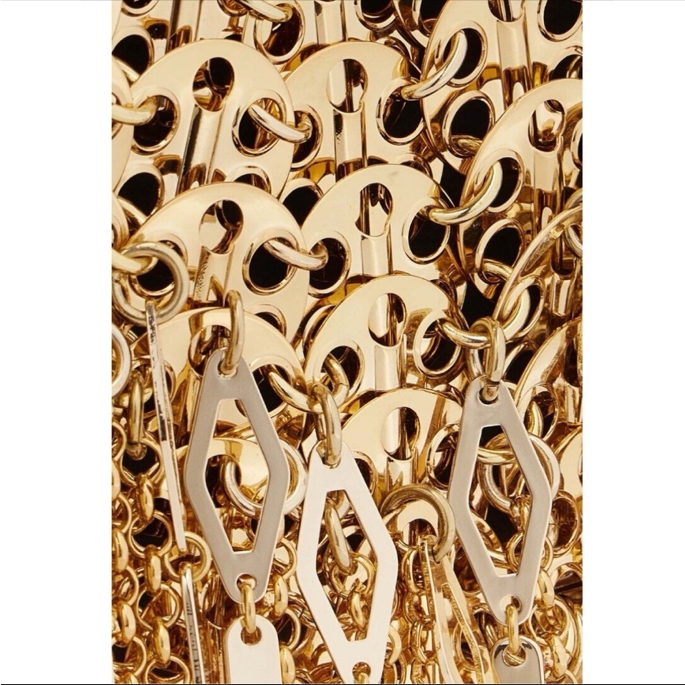 Embellished Chain Fringe Rabanne Bag - Picture 3 of 7